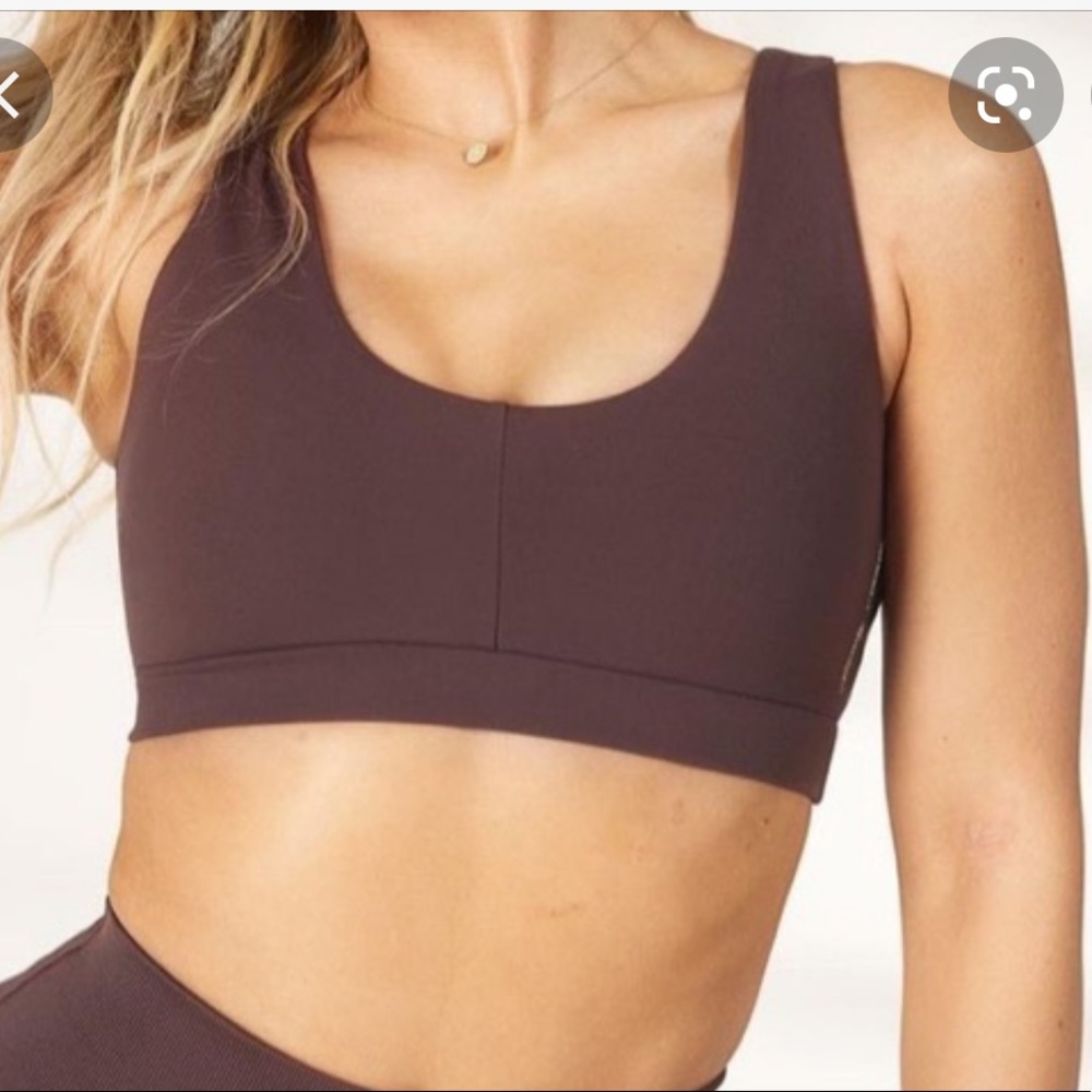 Gymshark X Whitney Simmons V2 Sports Bra Cherry Chocolate